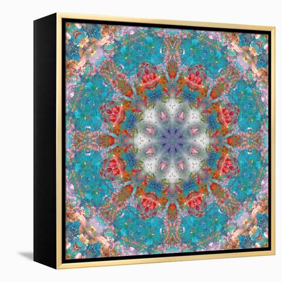 Mandala of Flower Photographies-Alaya Gadeh-Framed Premier Image Canvas