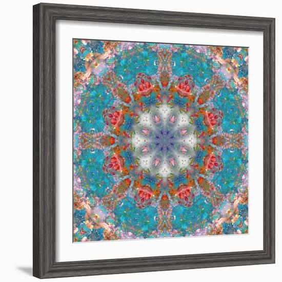 Mandala of Flower Photographies-Alaya Gadeh-Framed Premium Photographic Print