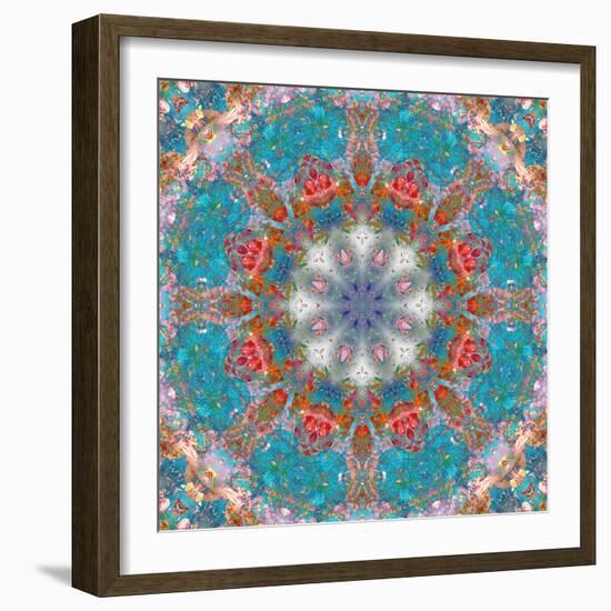 Mandala of Flower Photographies-Alaya Gadeh-Framed Premium Photographic Print