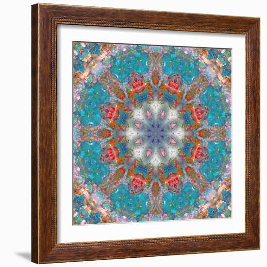 Mandala of Flower Photographies-Alaya Gadeh-Framed Premium Photographic Print