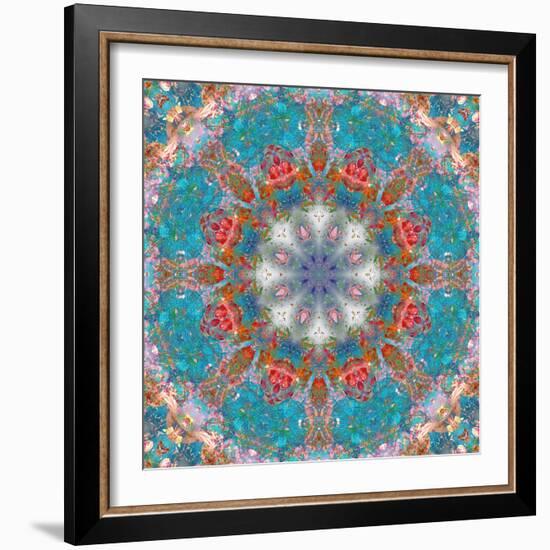 Mandala of Flower Photographies-Alaya Gadeh-Framed Premium Photographic Print