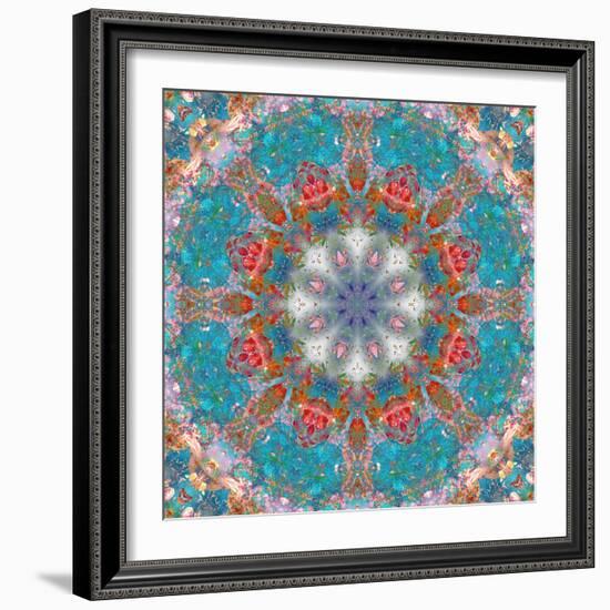 Mandala of Flower Photographies-Alaya Gadeh-Framed Premium Photographic Print