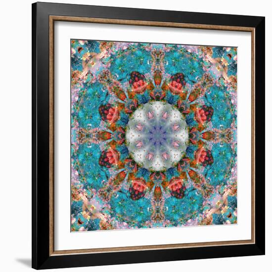 Mandala of Flower Photographies-Alaya Gadeh-Framed Photographic Print