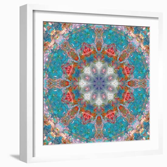 Mandala of Flower Photographies-Alaya Gadeh-Framed Photographic Print