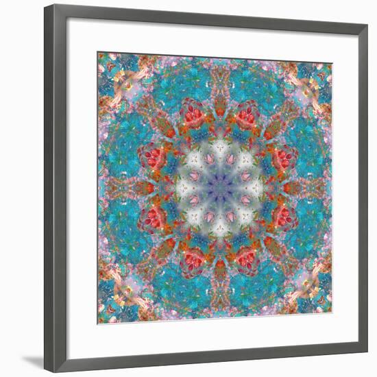 Mandala of Flower Photographies-Alaya Gadeh-Framed Photographic Print