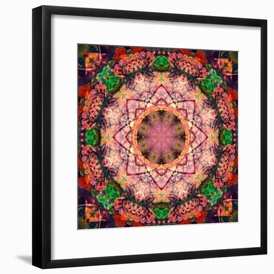 Mandala of Flower Photographies-Alaya Gadeh-Framed Photographic Print