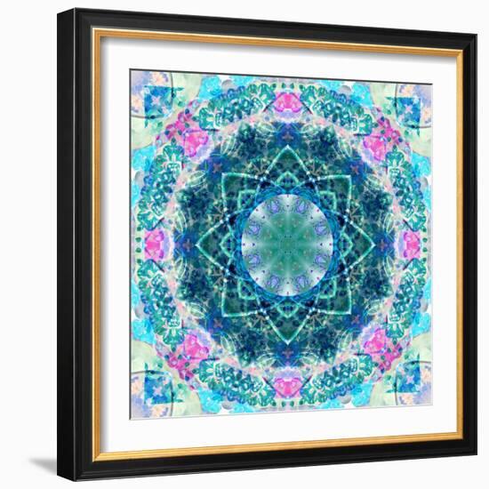 Mandala of Flower Photographies-Alaya Gadeh-Framed Photographic Print