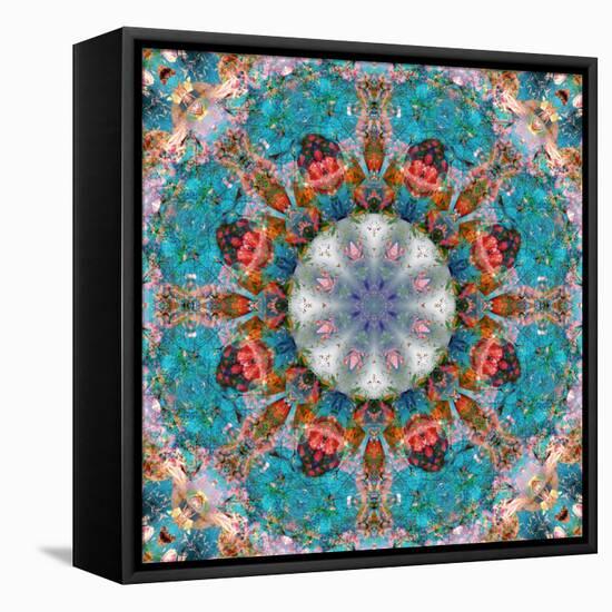 Mandala of Flower Photographies-Alaya Gadeh-Framed Premier Image Canvas