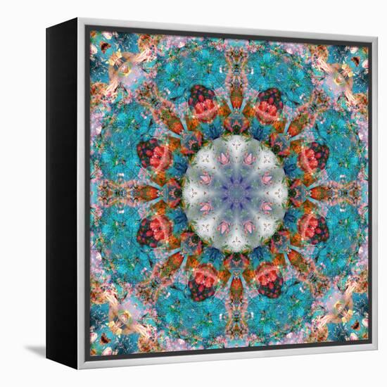 Mandala of Flower Photographies-Alaya Gadeh-Framed Premier Image Canvas