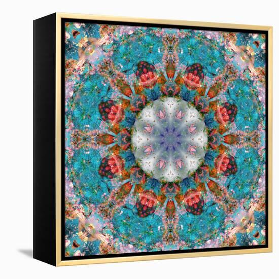 Mandala of Flower Photographies-Alaya Gadeh-Framed Premier Image Canvas