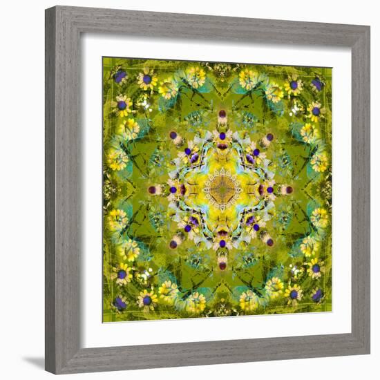 Mandala of Flower Photographies-Alaya Gadeh-Framed Photographic Print