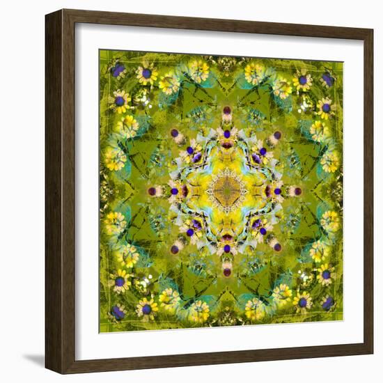 Mandala of Flower Photographies-Alaya Gadeh-Framed Photographic Print