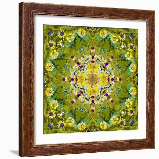 Mandala of Flower Photographies-Alaya Gadeh-Framed Photographic Print