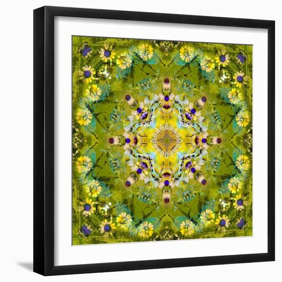 Mandala of Flower Photographies-Alaya Gadeh-Framed Photographic Print