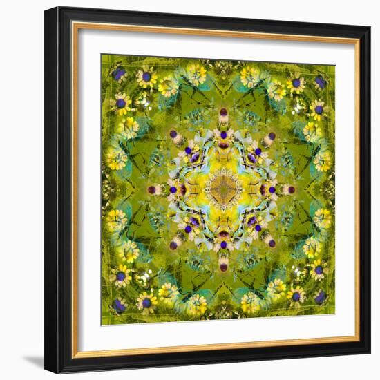 Mandala of Flower Photographies-Alaya Gadeh-Framed Photographic Print