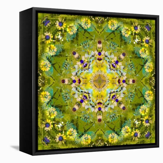 Mandala of Flower Photographies-Alaya Gadeh-Framed Premier Image Canvas