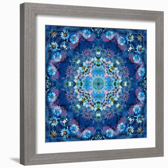 Mandala of Flower Photographies-Alaya Gadeh-Framed Photographic Print