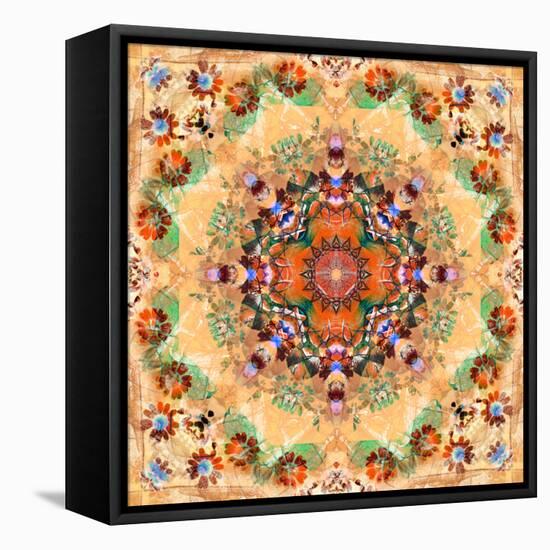 Mandala of Flower Photographies-Alaya Gadeh-Framed Premier Image Canvas