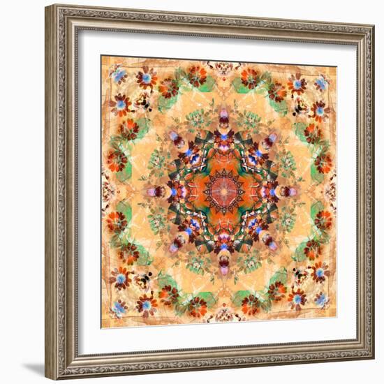 Mandala of Flower Photographies-Alaya Gadeh-Framed Photographic Print