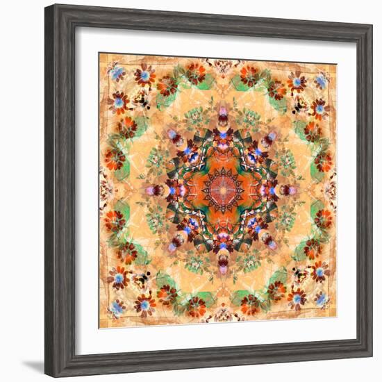 Mandala of Flower Photographies-Alaya Gadeh-Framed Photographic Print