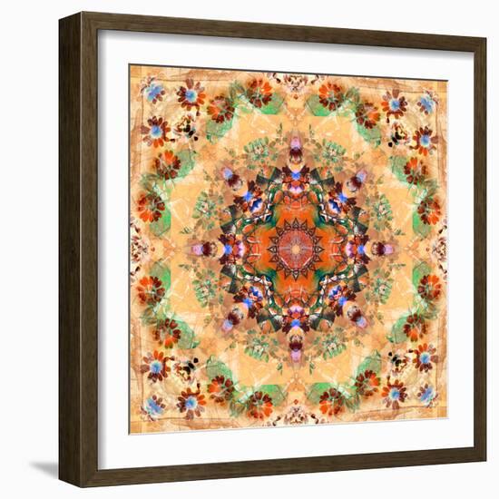 Mandala of Flower Photographies-Alaya Gadeh-Framed Photographic Print