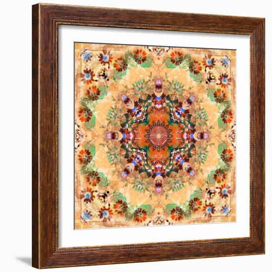 Mandala of Flower Photographies-Alaya Gadeh-Framed Photographic Print