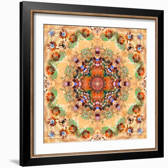 Mandala of Flower Photographies-Alaya Gadeh-Framed Photographic Print