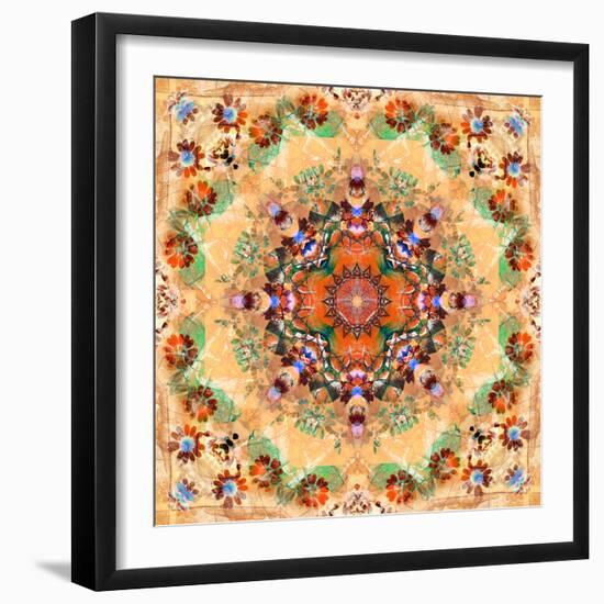 Mandala of Flower Photographies-Alaya Gadeh-Framed Photographic Print