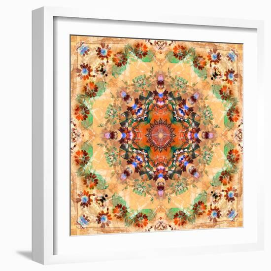 Mandala of Flower Photographies-Alaya Gadeh-Framed Photographic Print