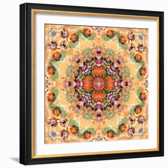 Mandala of Flower Photographies-Alaya Gadeh-Framed Photographic Print