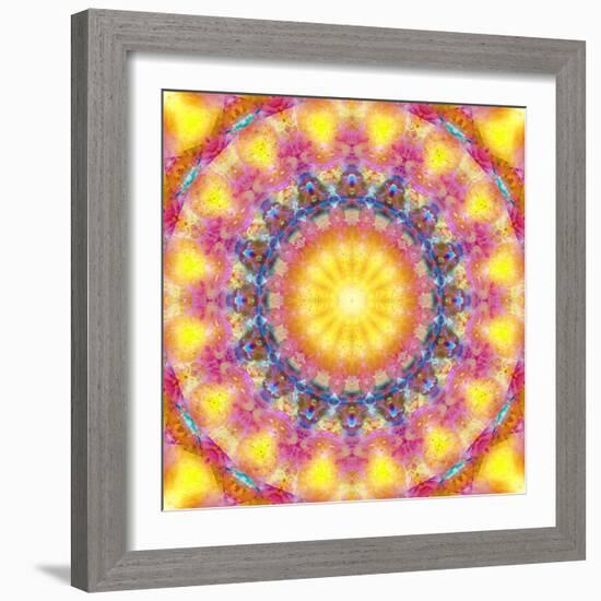 Mandala of Flower Photographies-Alaya Gadeh-Framed Photographic Print