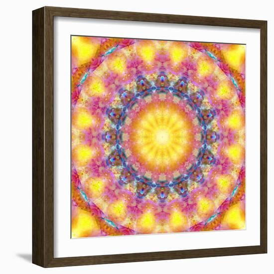 Mandala of Flower Photographies-Alaya Gadeh-Framed Photographic Print