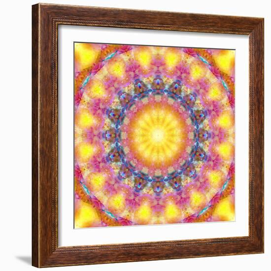 Mandala of Flower Photographies-Alaya Gadeh-Framed Photographic Print