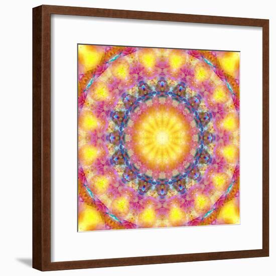 Mandala of Flower Photographies-Alaya Gadeh-Framed Photographic Print