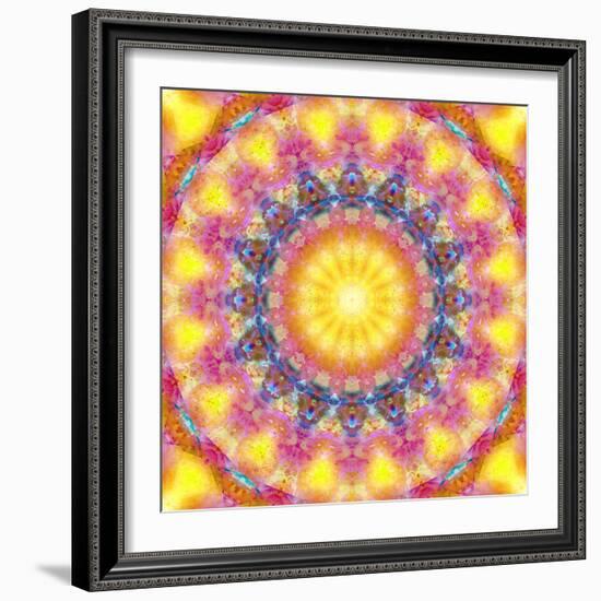 Mandala of Flower Photographies-Alaya Gadeh-Framed Photographic Print