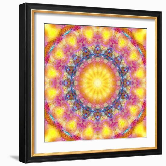 Mandala of Flower Photographies-Alaya Gadeh-Framed Photographic Print