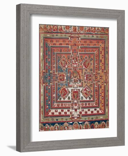 Mandala of Vaishravana-null-Framed Giclee Print