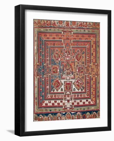 Mandala of Vaishravana-null-Framed Giclee Print