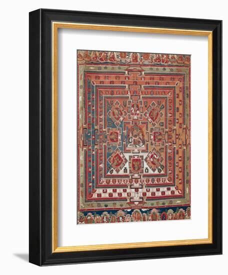 Mandala of Vaishravana-null-Framed Giclee Print