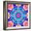 Mandala Ornament from Flower Photographs, Conceptual Symmetric Layer Work in Square Format-Alaya Gadeh-Framed Photographic Print