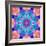 Mandala Ornament from Flower Photographs, Conceptual Symmetric Layer Work in Square Format-Alaya Gadeh-Framed Photographic Print