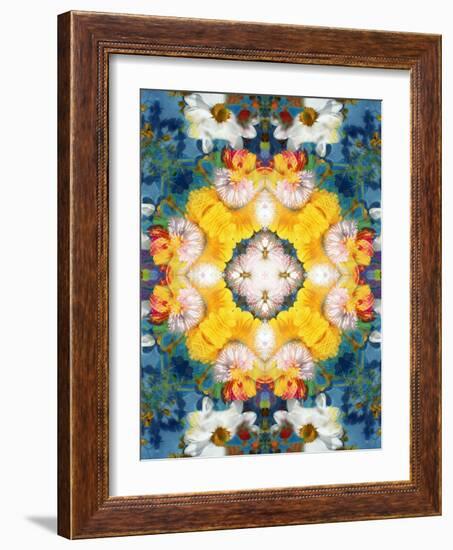 Mandala Ornament from Flower Photographs-Alaya Gadeh-Framed Photographic Print