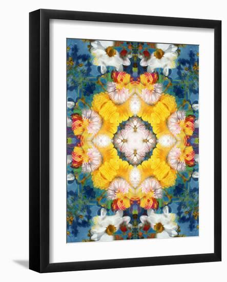 Mandala Ornament from Flower Photographs-Alaya Gadeh-Framed Photographic Print