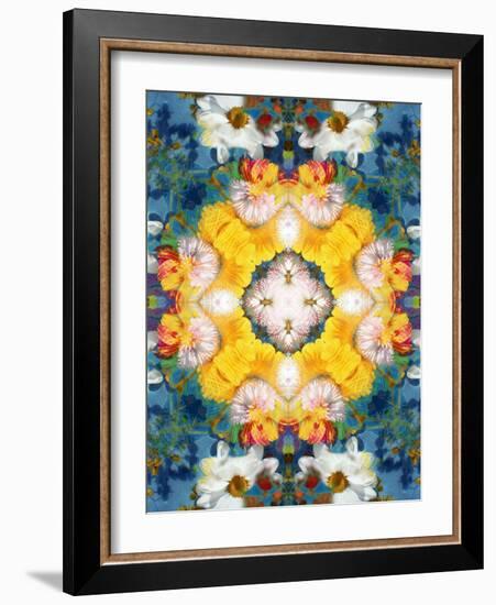 Mandala Ornament from Flower Photographs-Alaya Gadeh-Framed Photographic Print