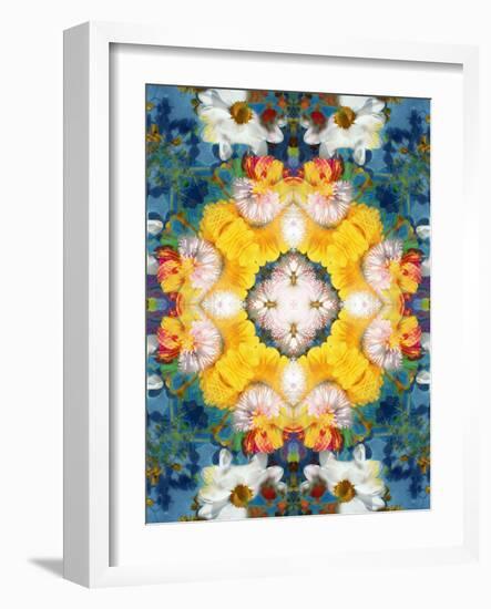 Mandala Ornament from Flower Photographs-Alaya Gadeh-Framed Photographic Print