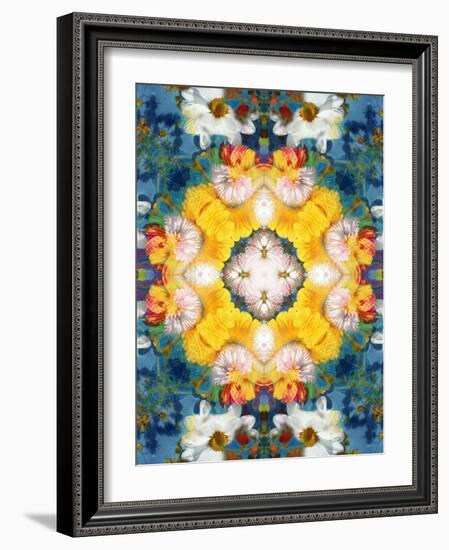 Mandala Ornament from Flower Photographs-Alaya Gadeh-Framed Photographic Print