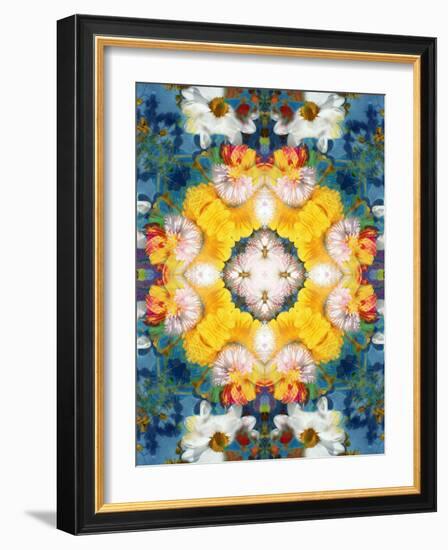 Mandala Ornament from Flower Photographs-Alaya Gadeh-Framed Photographic Print