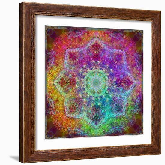 Mandala Ornament from Flower Photographs-Alaya Gadeh-Framed Photographic Print