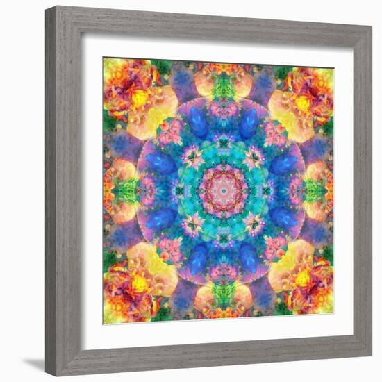 Mandala Ornament from Flower Photographs-Alaya Gadeh-Framed Photographic Print