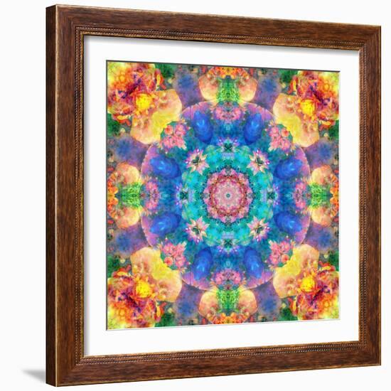 Mandala Ornament from Flower Photographs-Alaya Gadeh-Framed Photographic Print